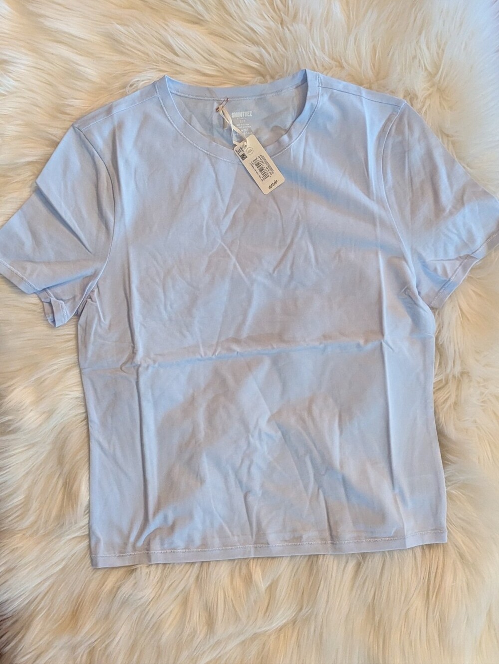 Aerie Smoothez Cotton Blend Crew Neck Short Sleeve T Shirt